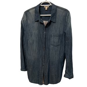 Tribal Jeans Chambray & Multicolour Shirt Size Medium